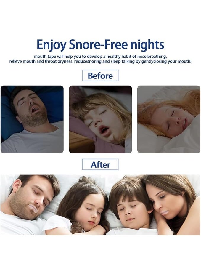Sleep Strips 90 Pcs, Anti Snoring Mouth Tape, Sleep Closed Mouth Sticker, Lip Mouth Breathing Correction, Sleep Closed Mouth Sticker for Nighttime Sleeping Mouth Breathing and Loud Snoring - Image 3