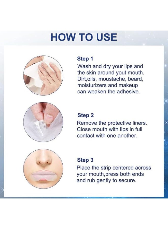 Sleep Strips 90 Pcs, Anti Snoring Mouth Tape, Sleep Closed Mouth Sticker, Lip Mouth Breathing Correction, Sleep Closed Mouth Sticker for Nighttime Sleeping Mouth Breathing and Loud Snoring - Image 4