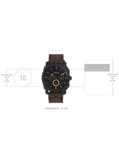 FOSSIL Men's Water Resistant Analog Watch FS4656 - 42 mm - Brown  - Image 3