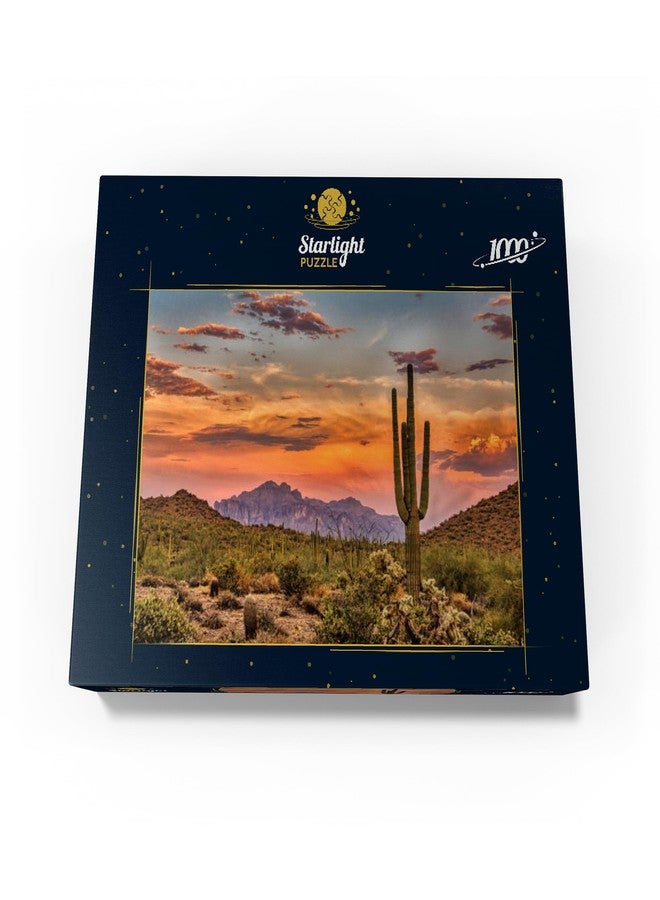 MyPuzzle.com MyPuzzle Sunset in The Sonoran Desert Near Phoenix, Arizona - Premium 1000 Piece Jigsaw Puzzle for Adults - Image 4
