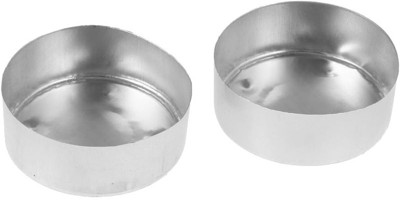 klarako 100 Pieces Aluminium Tea Light Empty Case Containers for Tealight Candles Making 3# - Image 3