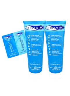 TRISWIM Chlorine Removal Shampoo 85 Fl Oz  Gently Removes Chlorine Salt Water and Hard Water Buildup  Relieves Dry and Itchy Scalp  Enriched with Organic Aloe Vera and Botanicals  Pack of 2
