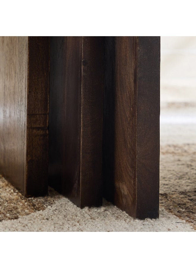 Home Box Cube Solid Wood Nest of Tables - Set of 3  - Image 5