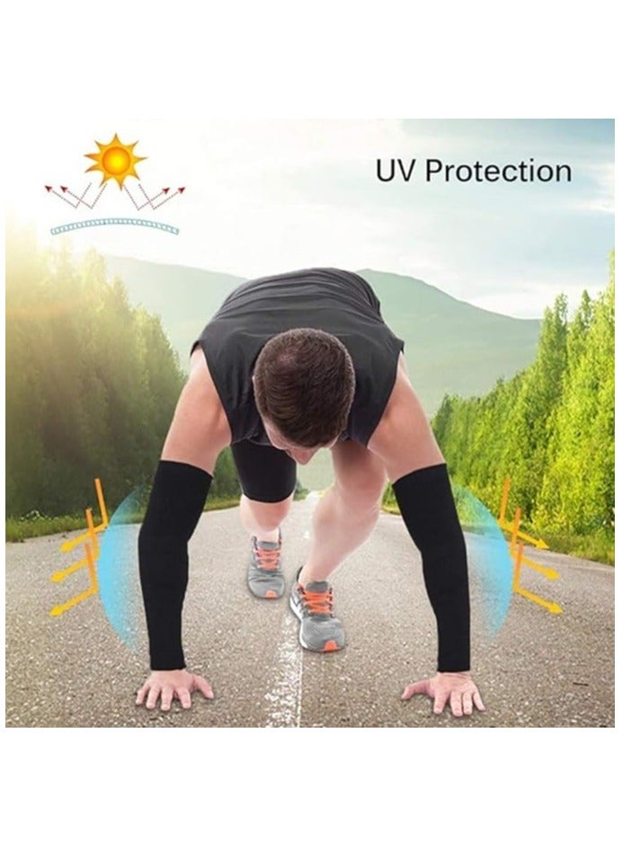 DeloPik 6 pair UV Sun Protection Compression Arm Sleeves, men and women , Cooling Athletic Sports Sleeve for Football, Golf & Volleyball, - Image 4