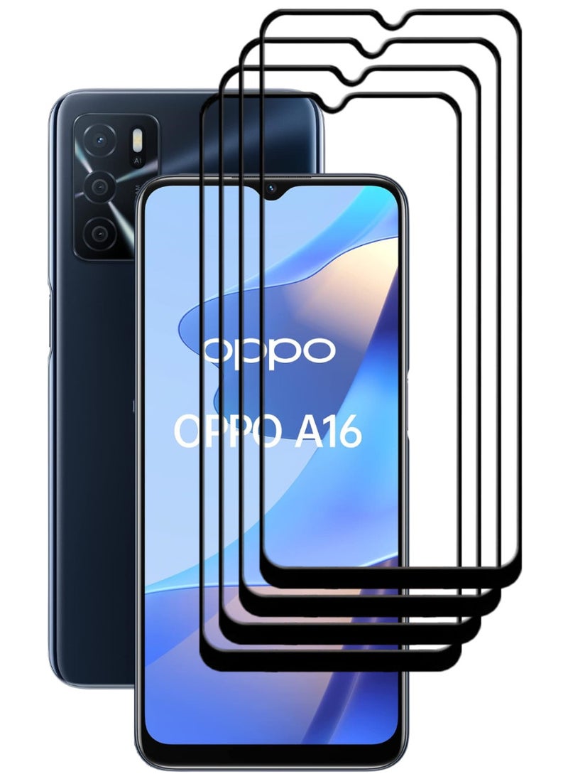 ACLIX 4 Pieces Antistatic ESD Dustproof Premium Quality High Definition Tempered Glass Screen Protector Designed For Oppo A16 - Image 1
