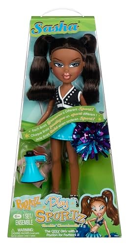 Bratz Play Sportz Sasha Fashion Doll with Accessories Cheerleading - Image 1
