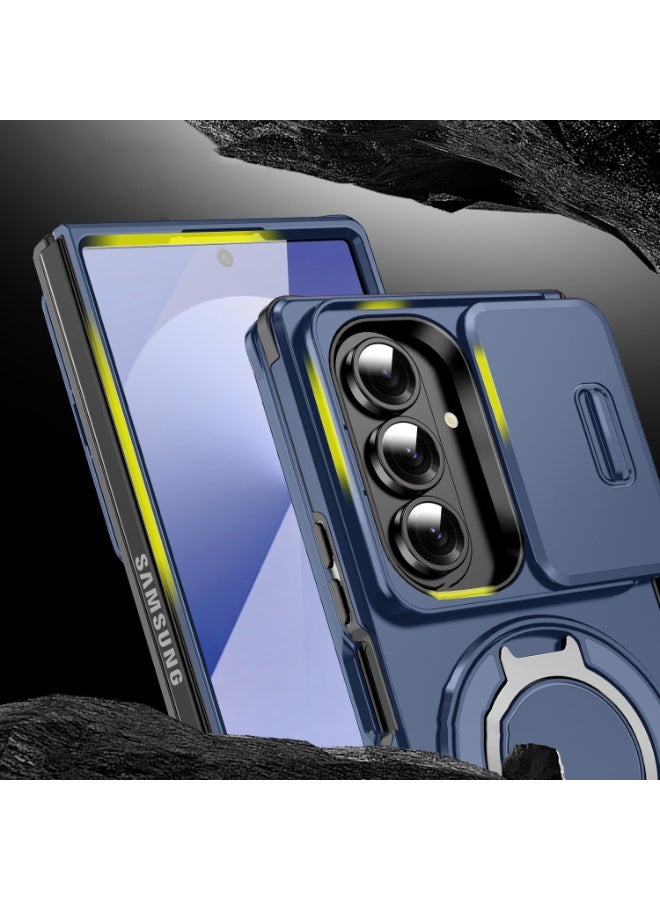 general Cover for Samsung Galaxy Z Fold 7 Case Protector Camera Sliding Shockproof Case Military Grade with 360° Rotation Hidden Hoop Holder Shockproof Cover - Image 2