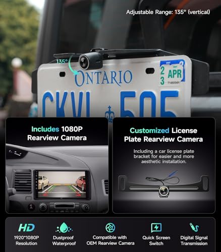 AINAVIGO 9" Car Stereo Radio for Honda Civic 2006 2007 2008 2009 2010 2011 - Wireless CarPlay Android Auto | 5G WiFi GPS Navigation | IPS HD Touchscreen | Bluetooth/FM/SWC | 1080P Backup Camera - Image 5