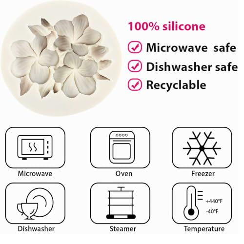 R Wellness® Plumeria Frangipani Flower Design Candle Mould Silicone Pack of one - Image 4