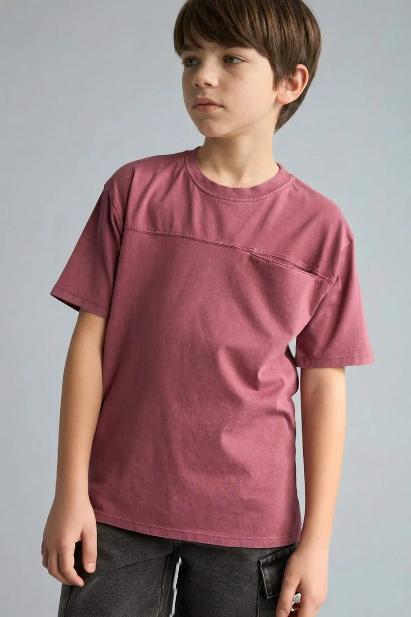 ديفاكتو Boy New Regular Fit Crew Neck T-Shirt