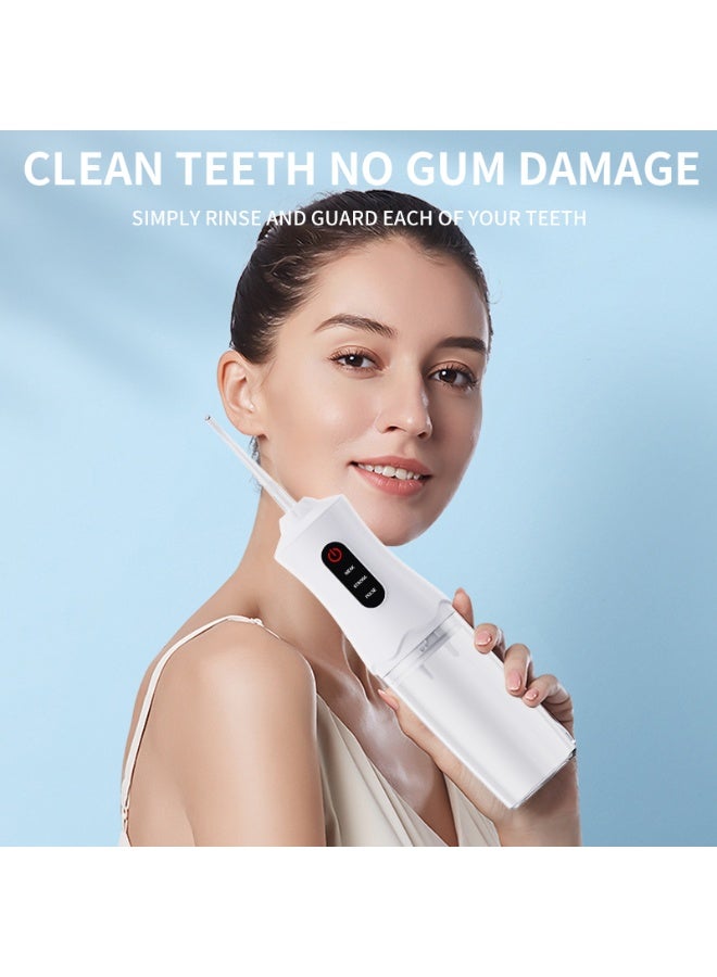 Portable Cordless Water Flosser - 220ml Waterproof Oral Irrigator with 3 Modes & 4 Jet Tips, USB-C Charging - Image 5