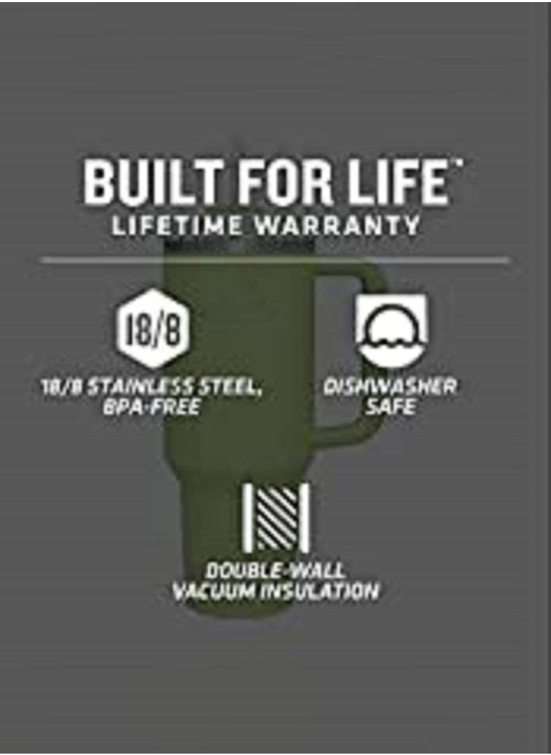 Arabest - Quencher H2.0 FlowState Stainless Steel Vacuum Mug with Lid and Straw for Water, Iced Tea or Coffee, Smoothies and More - Image 1