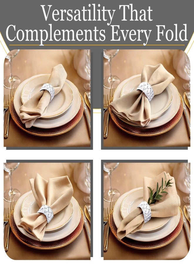 Crafts Central Clear Crystal Plastic Napkin Holder Rings 2 inch - Great for Parties, Weddings, and Baby Showers (12) - Image 4