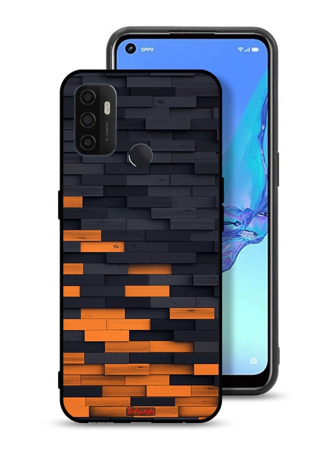 Tolwak Oppo A53 4G Protective Case Cover Wooden Wall - Image 1