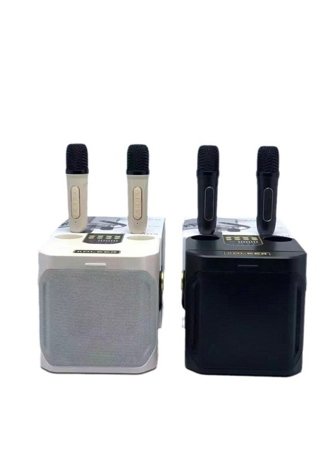 KOLEER Double Karaoke Portable Audio S882 Family Party Outdoor Dinner Essential Artifact Portable Source Straight Hair - Image 5