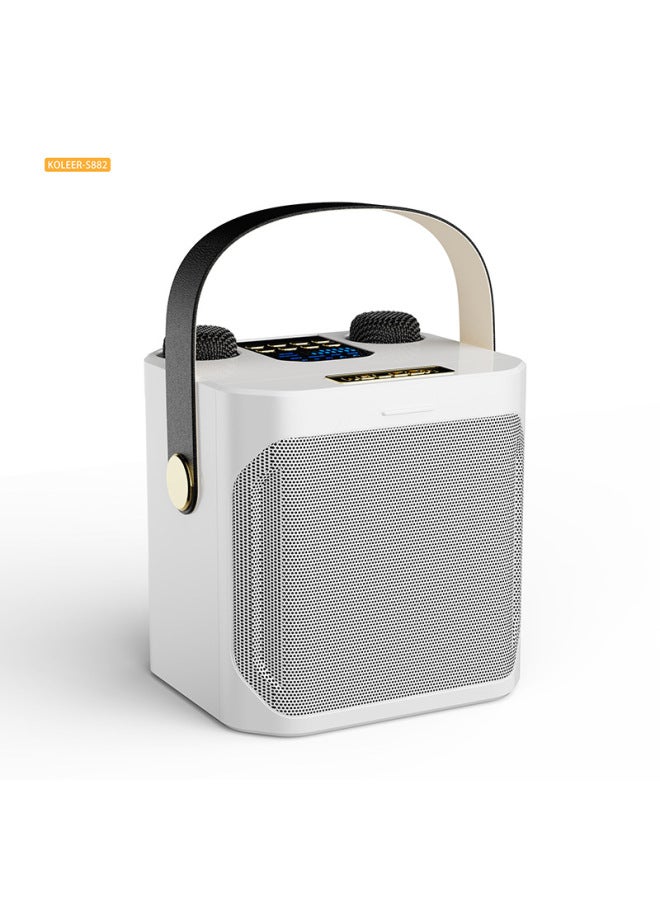 KOLEER Double Karaoke Portable Audio S882 Family Party Outdoor Dinner Essential Artifact Portable Source Straight Hair - Image 2