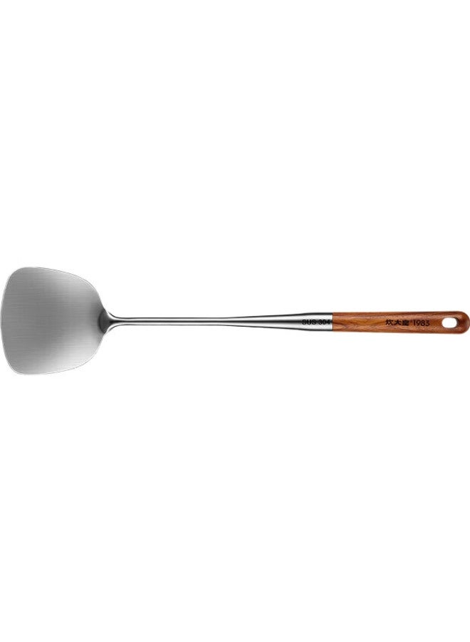 COOKER KING Chuidahuang 304 Stainless Steel Spatula For Wok, Iron, Stainless Steel, And Cast Iron Pans With Extended Heat-Resistant Rosewood Handle - Image 3