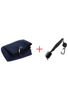 Golf Towel and Brush Kit, Golf Towel with Carabiner, Golf Club Brush Groove Cleaner for Golf Accessories Black - pzsku/ZD0FBE01C2FC1095AAC14Z/45/_/1724136321/ee7f65ee-cbeb-4a1e-a5ad-ef30f3a7bf02