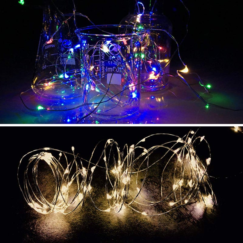 Solar Powered Fairy String Lights Outdoor Waterproof White for Wedding Party Garden Decor - Image 5