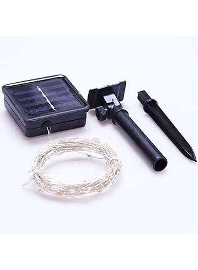 Solar Powered Fairy String Lights Outdoor Waterproof White for Wedding Party Garden Decor - Image 1