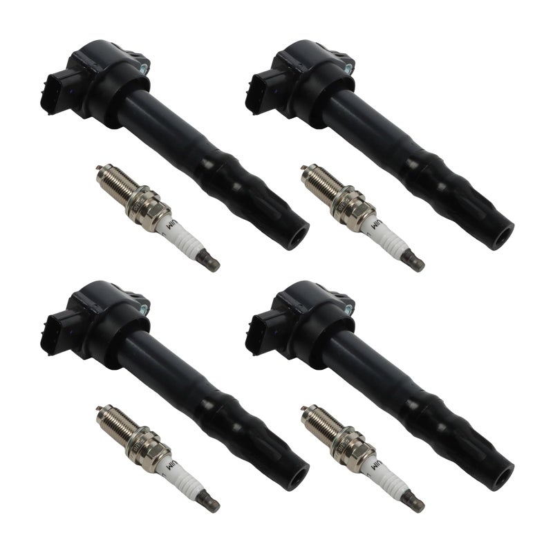 Yeedaky 4pcs UF532 Ignition Coil Pack 4pcs 3656 Iridium Spark Plugs for Eclipse 38L 20062012 Galant 38L 20072009 Outlander 24L 20042006 OE UF532 MR994643 C702 GN10440 CUF532