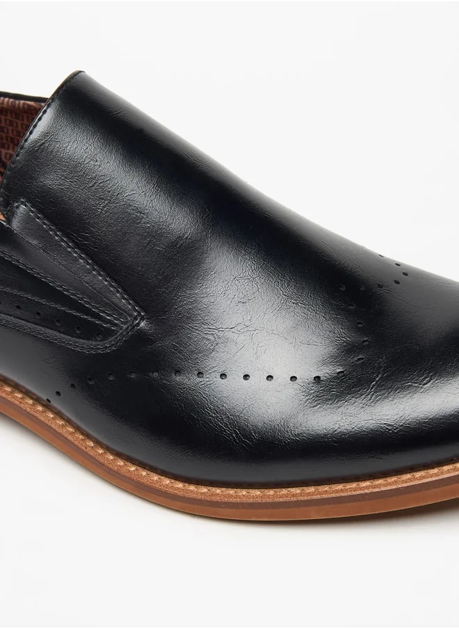 DUCHINI Men's Solid Slip-On Loafers