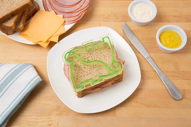 Bentology Sandwich Cutters for Kids  4 pk - Cute Bread Crust & Cookie Cutters with Butterfly  Star  Dinosaur & Elephant - Great for School Lunches and Home Baking - Image 4