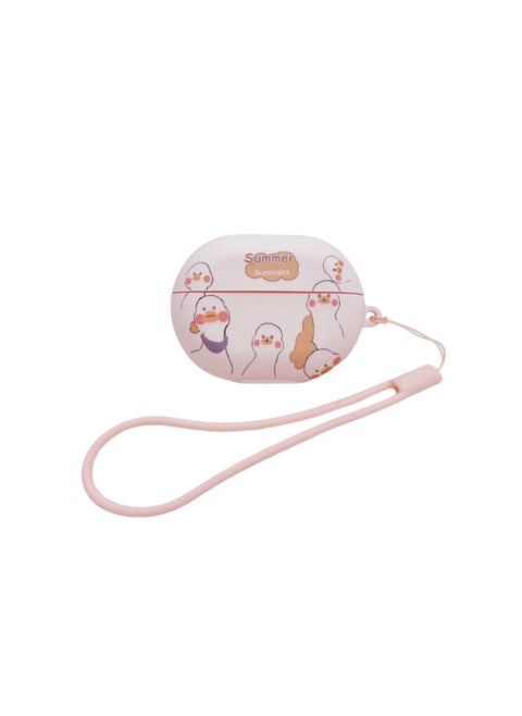 For HuaweiFreebuds Pro3/2 Wireless Bluetooth Headset Cartoon Creative Se3/4i/5i/Pro Soft-Color:Soft Shell + Lanyard-multiple Ducks-Model:Universal For HuaweiFreebuds Pro3/pro4 (protective Case)