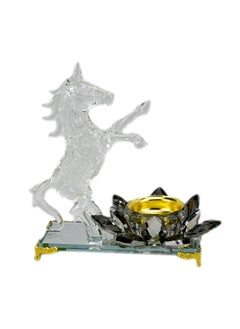 Generic Standing Unicorn Incense Burner Crystal Unicorn Decorative Incense Stick Holder Burner with Lotus Flower Incense Burner  - Image 2