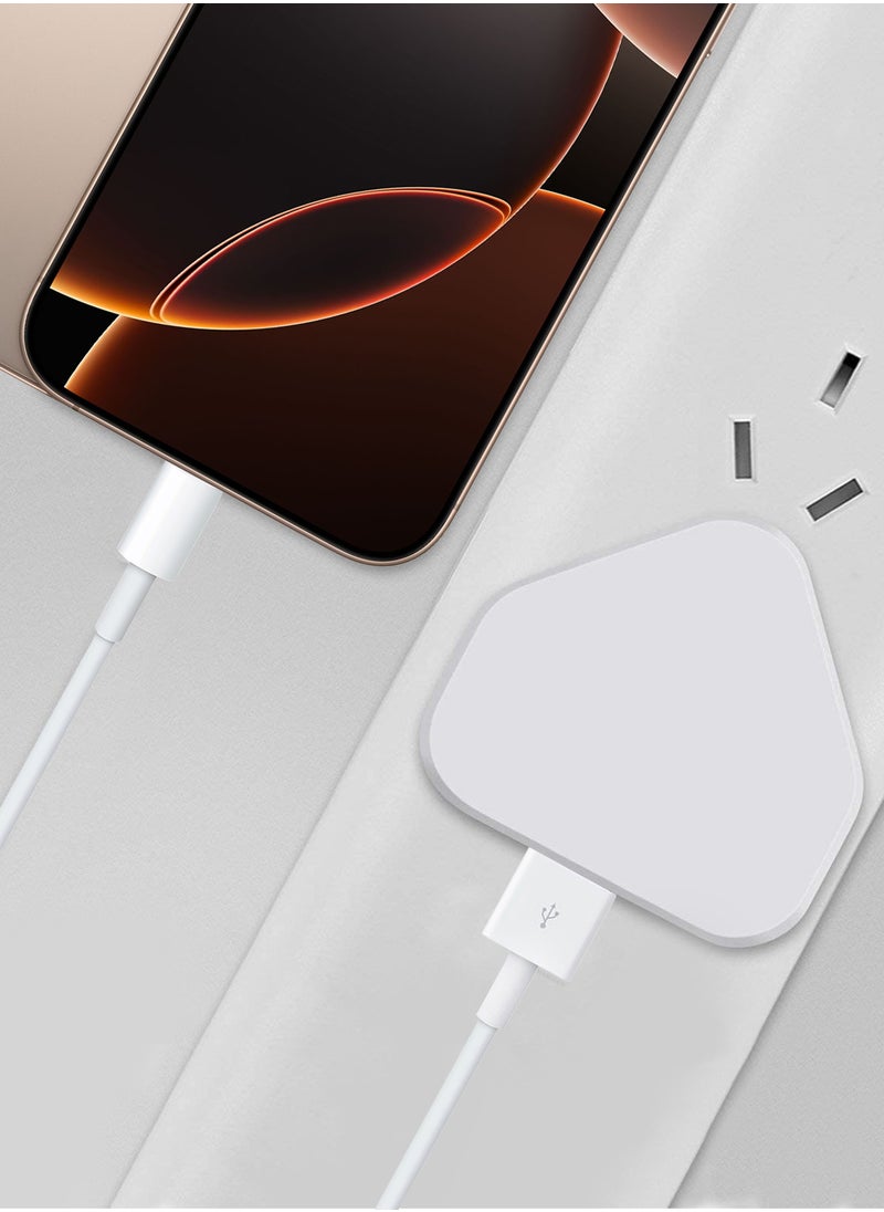 CATANES - (For Apple iPhone 14 Pro Max) Reliable 3-Pin Charger Adapter with 1m USB-A to Lightning Cable - Image 1
