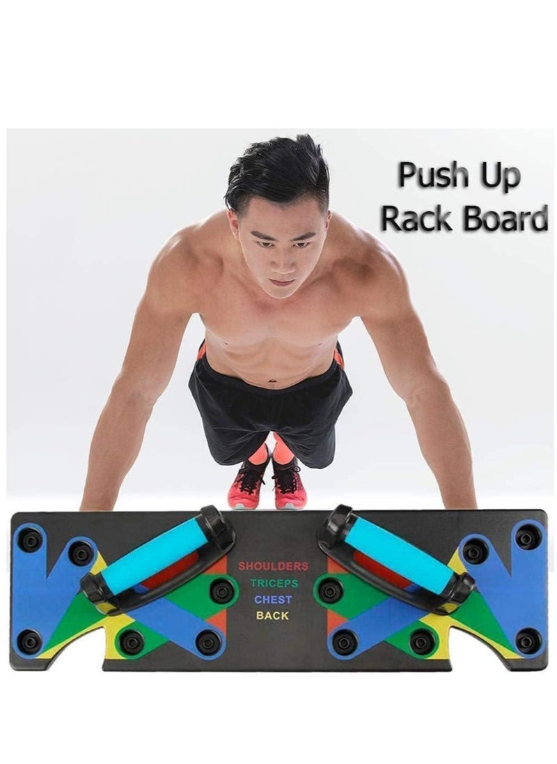 Generic plastic Push Up Board Multifunctional Colour Coded Foldable Push up  - Image 3