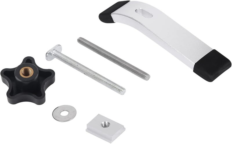 T Hold Down Hold Down T Clamps Clamps Metal Quick Acting Clamp Set for Slot Woodworking Tool Versatile Clamping Pressure Anywhere 8mm Threaded Screw and R (A set of pressure plates) - Image 1