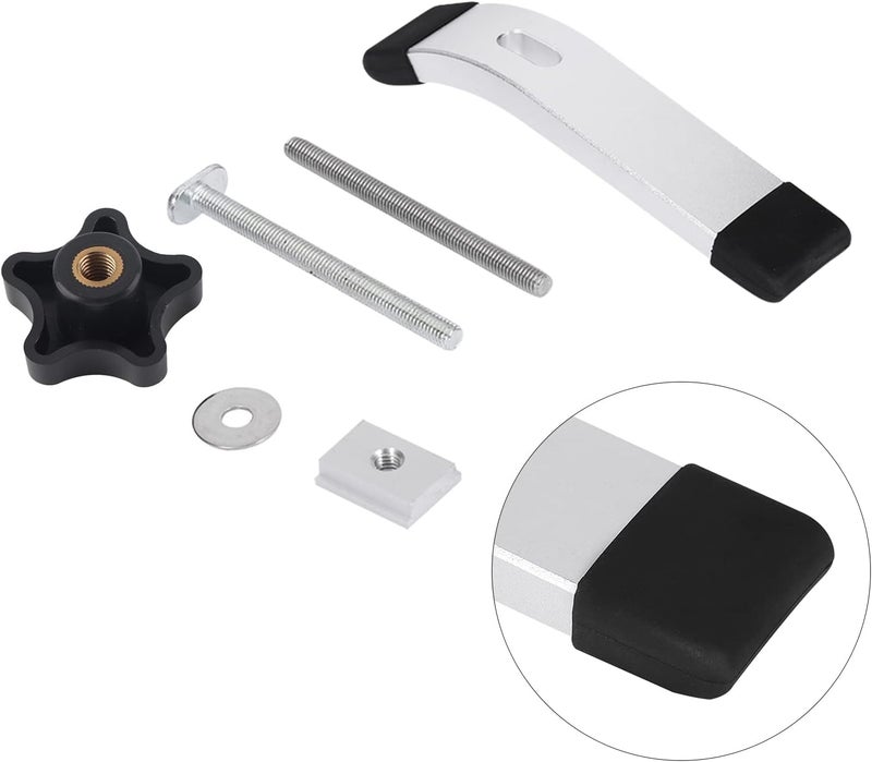 T Hold Down Hold Down T Clamps Clamps Metal Quick Acting Clamp Set for Slot Woodworking Tool Versatile Clamping Pressure Anywhere 8mm Threaded Screw and R (A set of pressure plates) - Image 3
