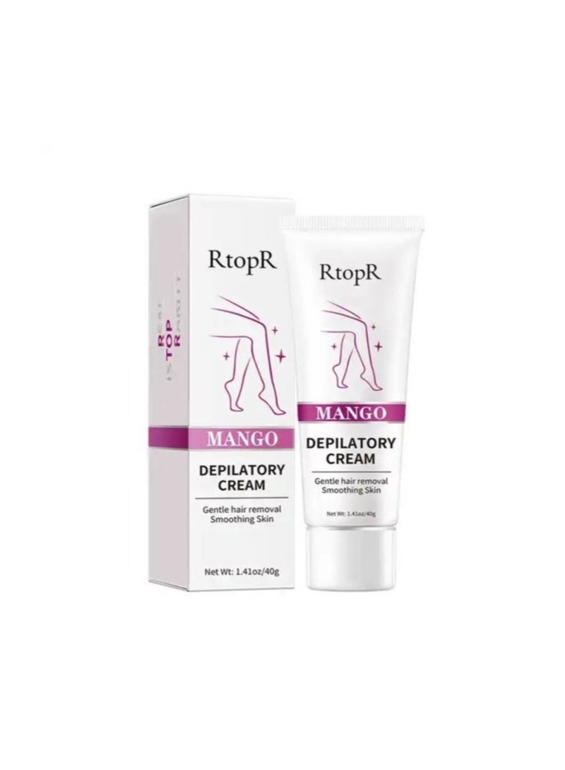 RtopR Mango Hair Removal Cream Effective Painless Hair Removal Cream for Men Women Armpit Hair Whitening Product for Legs and Hand