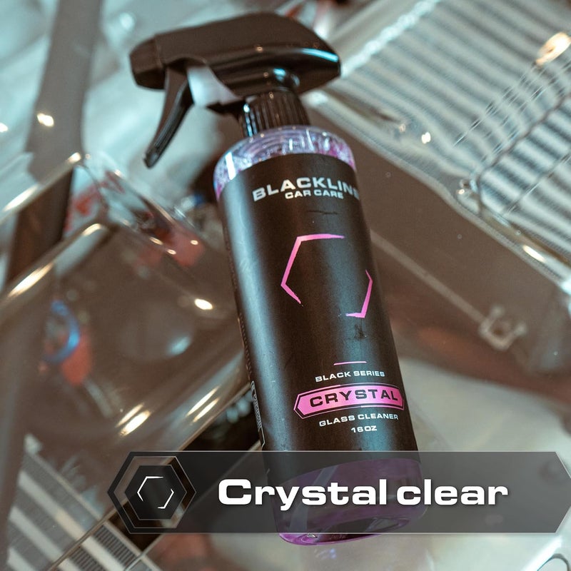 BlackLine Best Car Window Cleaner - Works on Glass, Windows, Mirrors and Navigation Screens. Tint Safe Car Window Cleaner - 16 Fl Oz Bottle, Spray Cleaner D - Image 5