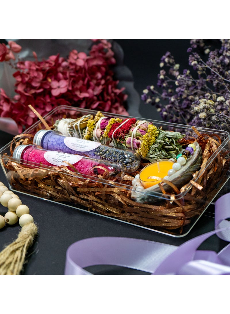   صوفيا طبيعة مجموعة حمام سيرينيتي سبا إكسبيرينس، مجموعة أدوات للاسترخاء والعافية المثالية لتجربة سبا منزلية - Image 2