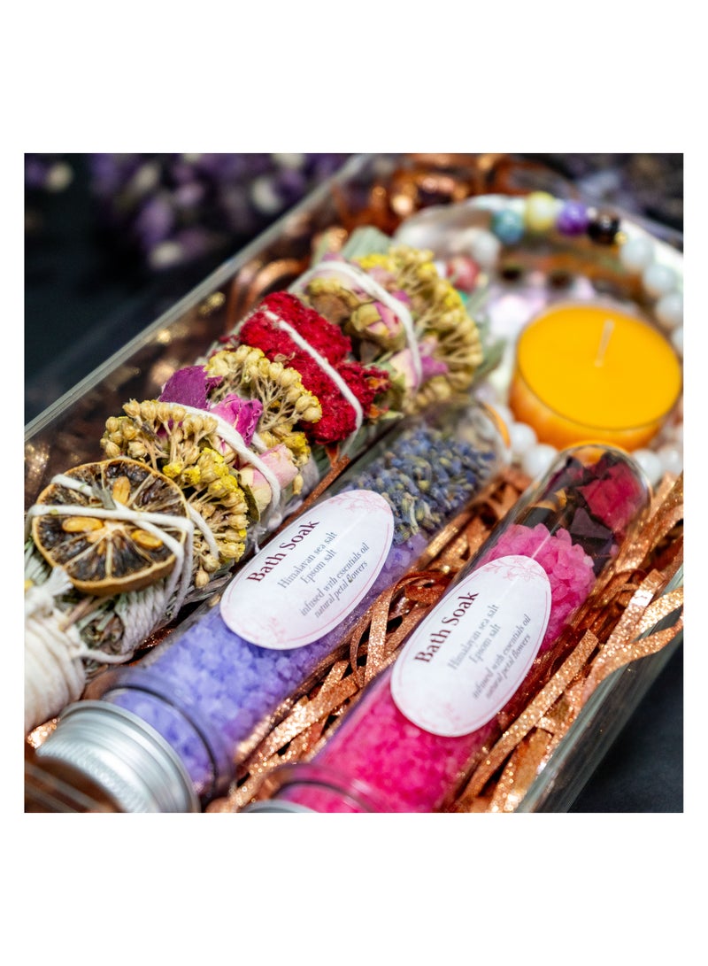   صوفيا طبيعة مجموعة حمام سيرينيتي سبا إكسبيرينس، مجموعة أدوات للاسترخاء والعافية المثالية لتجربة سبا منزلية - Image 5