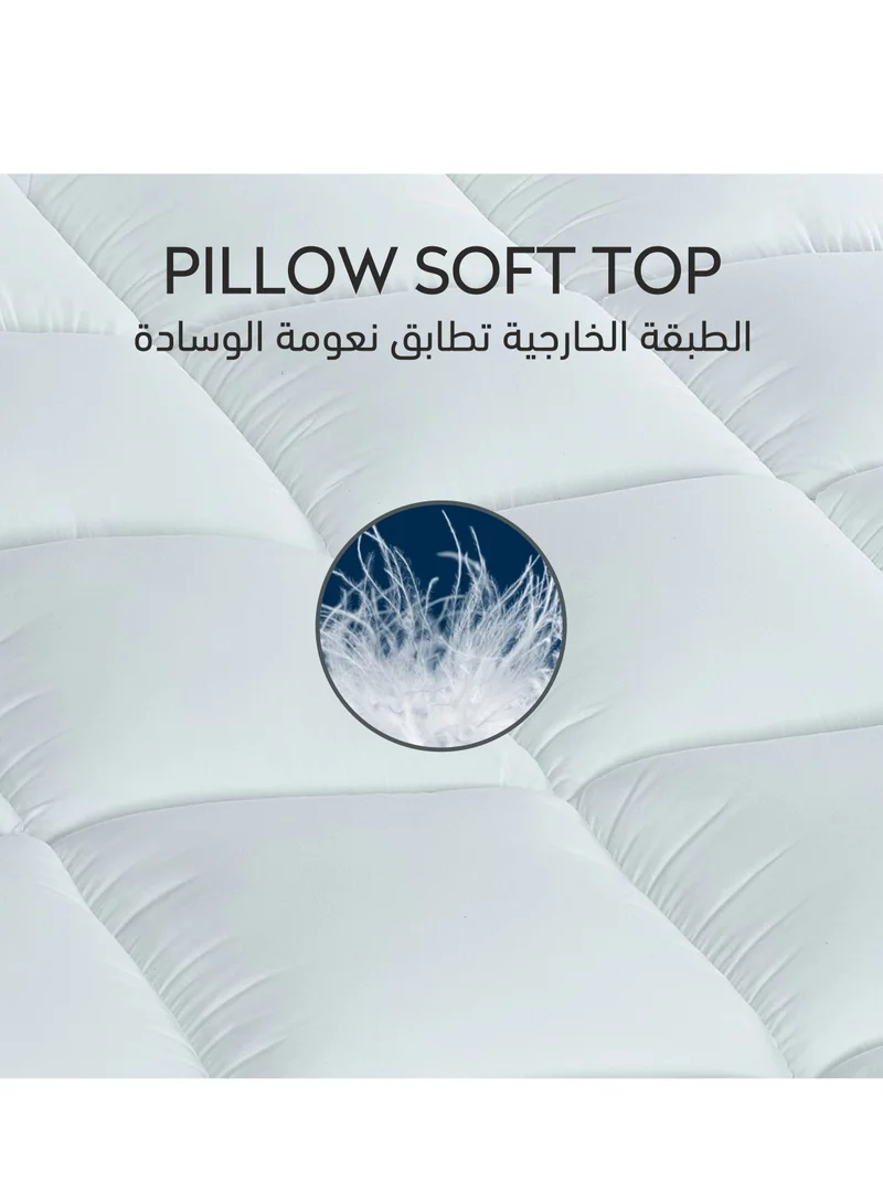 Donetella Mattress Topper Fitted Style Extremely Thick, Ultra Luxurious, and Incredibly Soft 200 x 200 Height 14 Cms