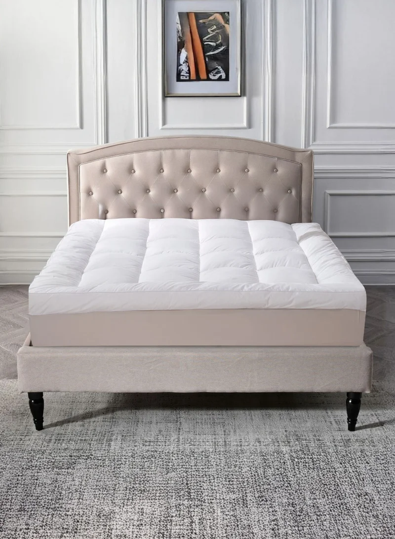 Donetella Mattress Topper Fitted Style Extremely Thick, Ultra Luxurious, and Incredibly Soft 200 x 200 Height 14 Cms