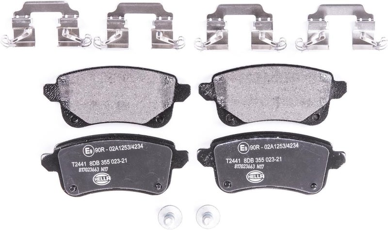 HELLA PAGID 8DB 355 023-211 Brake pad set - T2441 - Thickness: 15.9mm - Brake System: Lucas - not prepared for wear indicator - for e.g. RENAULT - Image 1