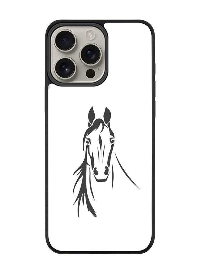 Stylizedd For iPhone 16 Pro Max Case [Compatible with MagSafe] Slim Magnetic cover Phone Case iPhone 16 Pro Max -Arabian Stallion - Image 1