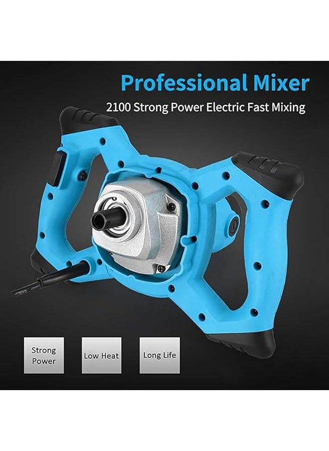 erorex - 220V 2 Handheld Electric Mixer Electric Cement Mixer Stirrer 50 60Hz 6 Speed Adjustable Suitable For Different Occasions Meet Your Diversifying Needs. Nl Sa 000646 - Image 1