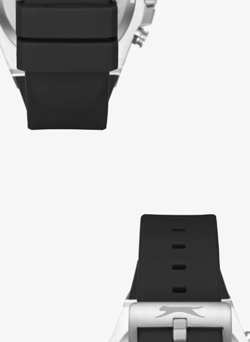 Slazenger blue Men's Silicone Multifunction Watch SL.9.2557.2.01 - 44 mm for Men | Best Price UAE