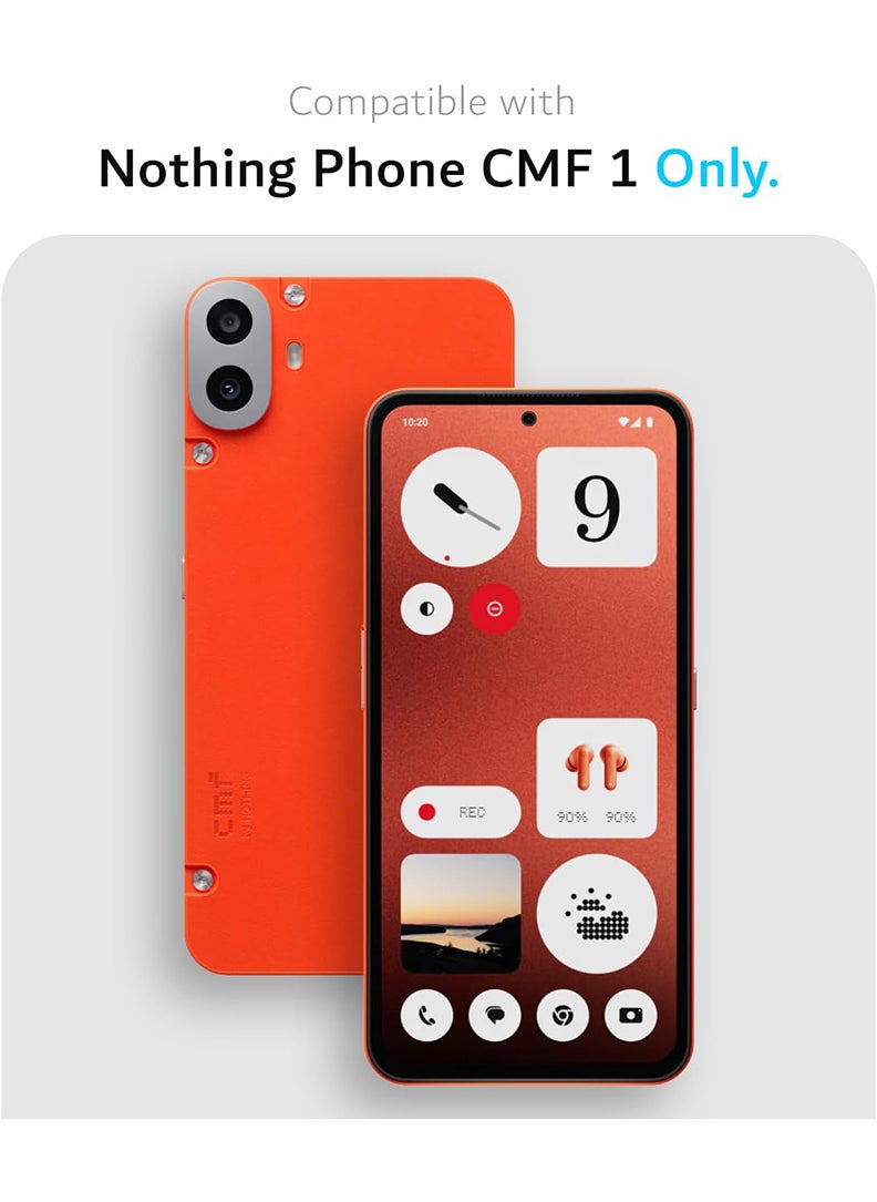 Nothing CMF 1 Clear Case, Shock-Absorption TPU Cell Phone Cover with Reinforced Corners, Soft Flexible & Crystal Clear Protective Bumper Case