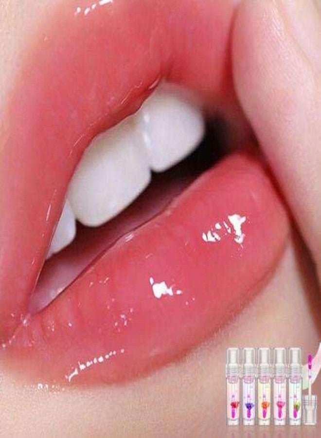 VBA Color Change Flower Lip Oil Transparent Lipstick Waterproof Lasting Moisturizing Liquid Lipgloss (SHADE A,B,C,D,E) - Image 5