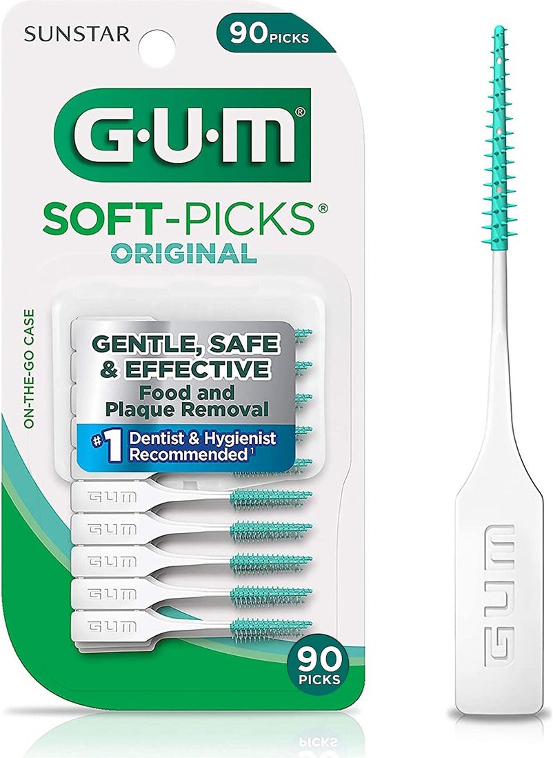 G.U.M - Soft Picks Interdental Cleaning Interdental Brush Toothpicks 90 Pieces - Image 1