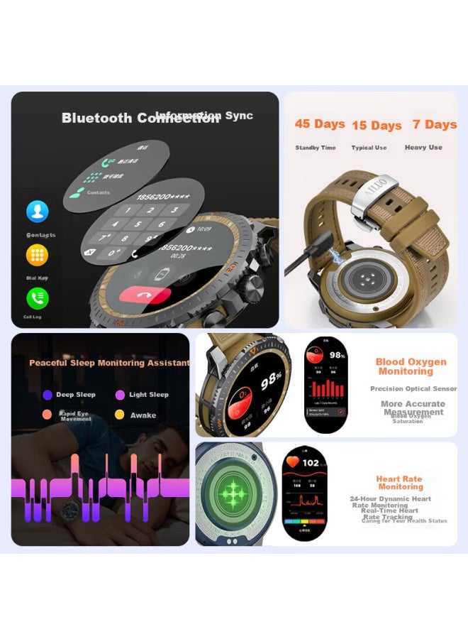 Rosdn Aino Smarch N8 Smart Full-touch Watch Uni Health Monitoring Bluetooth Sports Watch - Image 5