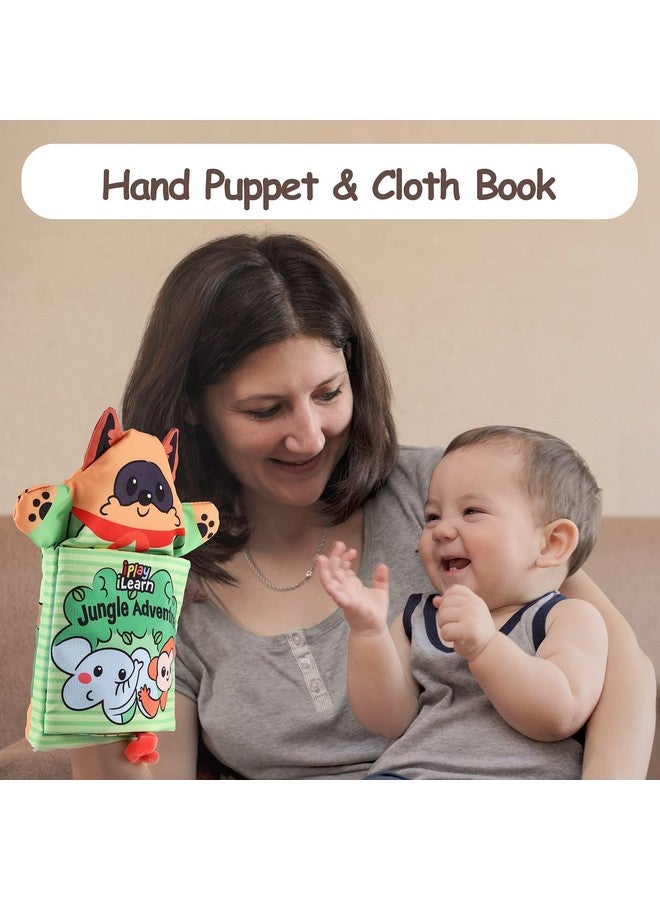iPlay, iLearn Soft Baby Books 1 Year Old, Babies Animal Cloth Book 6-12 Month, Infant Touch Feel Crinkle Book, Toddler Carseat Crib Bedtime Toy, Newborn Birthday Easter Gift 9 18M 2 3 Yr Kid Boy Girl - Image 5