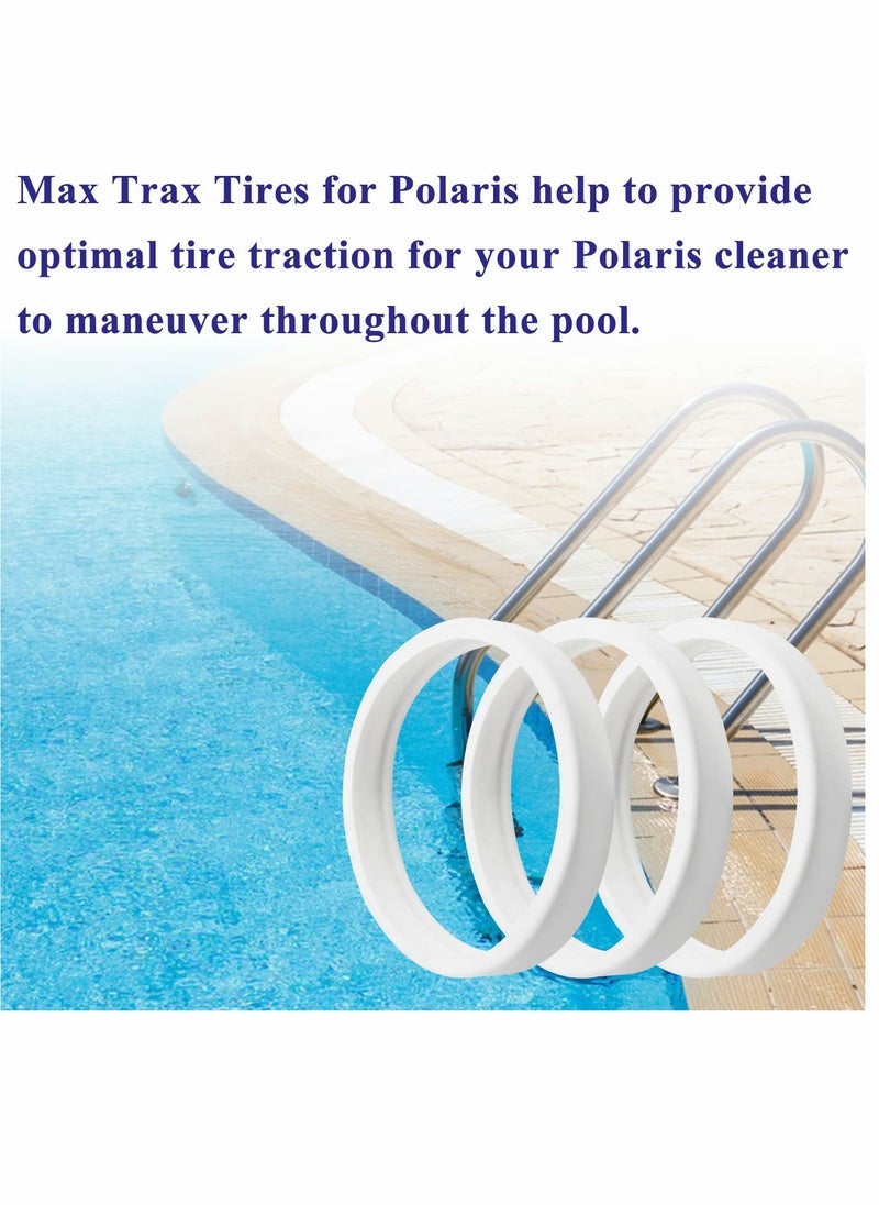 Generic - Universal Tire Replacement Parts for Polaris Pool Cleaners 180, 280, 360, 380, C10, C-10 (3 Pack) - Compatible and Durable Pool Cleaner Accessories. - Image 1