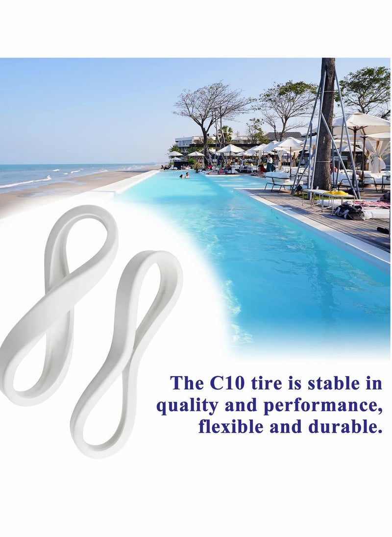 Generic - Universal Tire Replacement Parts for Polaris Pool Cleaners 180, 280, 360, 380, C10, C-10 (3 Pack) - Compatible and Durable Pool Cleaner Accessories. - Image 1